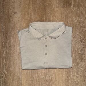 Lululemon Athletica Cream Polo Shirt Soft Texture